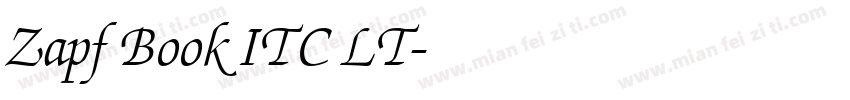 Zapf Book ITC LT字体转换